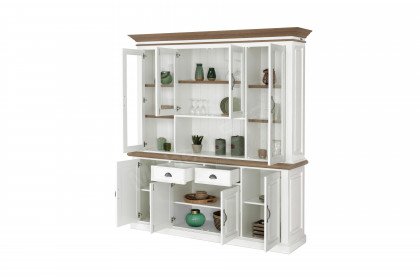 Chic Oak von XO Interiors - Vitrine in Weiß/ Oak