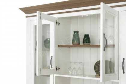 Chic Oak von XO Interiors - Vitrine in Weiß/ Oak