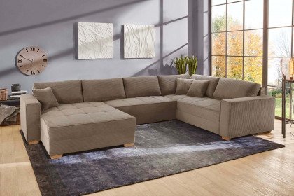 Brixen von Job - XXL-Sofa Ausführung rechts taupe