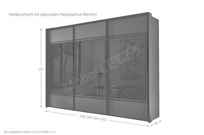 Calea-sleeping von Staud - Schrank weiß/ Parsolglas grau