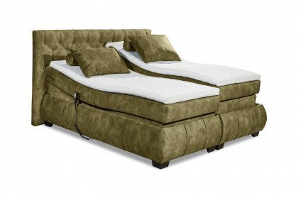 Massaro von ED-Lifestyle - Boxspringbett 180 olive