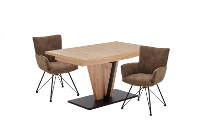 Mantra von Niehoff Sitzmöbel - Essgruppe mit 2 Stühlen und 1 Tisch