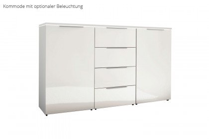 Como von Wiemann - Sideboard mit Weißglasfront ca. 140 cm breit