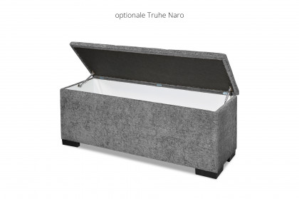 Naro XL von ED-Lifestyle - Boxspringbett 180 steel grey