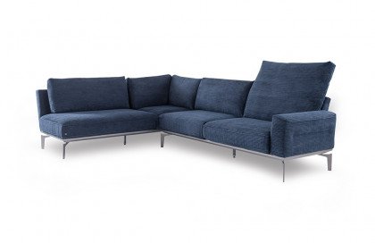 Draba von ADA Mindful Living - Ecksofa links steel-blue