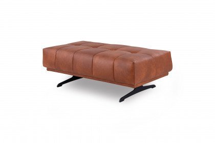 Raimo von ADA Mindful Living - Ledersofa links orange-brown