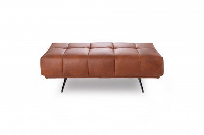 Raimo von ADA Mindful Living - Ledersofa links orange-brown