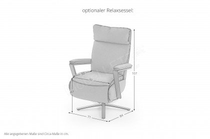 Bellidan von MONDO - Polsterecke rechts light-grey