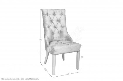 Julia von XO Interiors - Stuhl mit Microfaserbezug