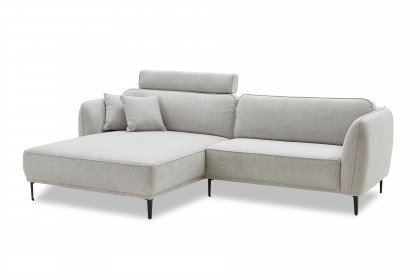 Conero-LE24 von Grant Factory - Ecksofa Ausführung links silber