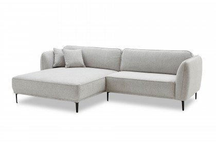 Conero-LE24 von Grant Factory - Ecksofa Ausführung links silber