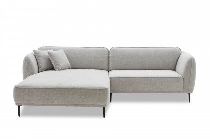 Conero-LE24 von Grant Factory - Ecksofa Ausführung links silber