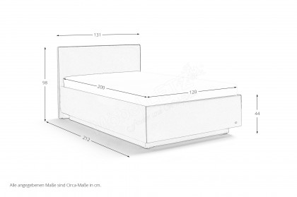 Composium von RUF Betten - Polsterbett KTK1 schlamm