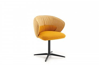 KOINOR 1296 - Esszimmerstuhl orange/ schwarz matt