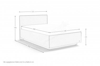 Composium von RUF Betten - Boxspringbett KTK1 schlamm