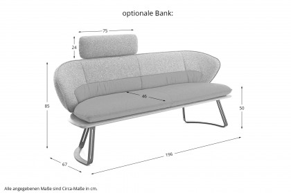 KOINOR T5604 - Esszimmertisch mit Metallgestell