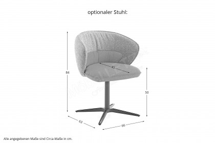 KOINOR T5604 - Esszimmertisch mit Metallgestell