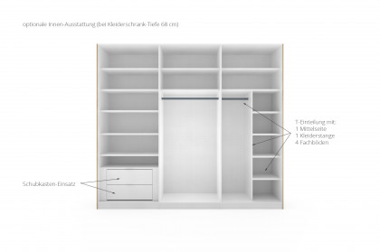 Calea-sleeping von Staud - Schwebetürenschrank vulkangrau mit Parsolglas