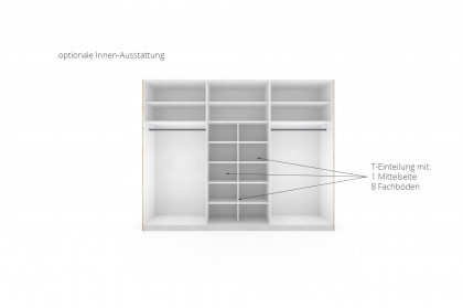 Calea-sleeping von Staud - Schwebetürenschrank vulkangrau mit Parsolglas