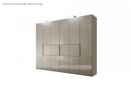 Avignon von LEONARDO living - Schlafzimmer-Set Glas kieselgrau