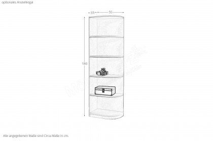 Nordic Grey von Meblik - 2-türiger Kombi-Kleiderschrank