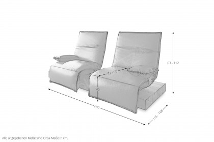 KOINOR Epos 3 - Ledersofa tabacco