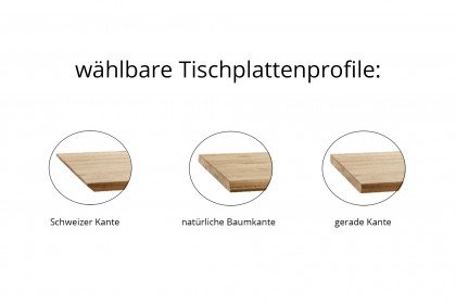 Das Tischsystem von Wohnglücklich - Esstisch mit Trapez-Gestell