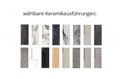Kheops von Akante - Esstisch in Marmoroptik Marquina