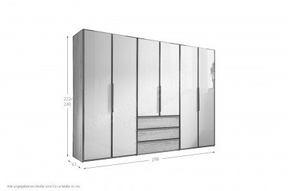 Sinfonie Plus von Staud - Kleiderschrank Sandglas/ Trentino Eiche