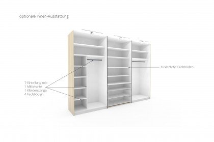 Sinfonie Plus von Staud - Kleiderschrank Sandglas/ Trentino Eiche