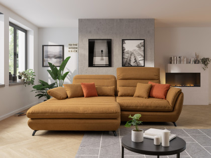 Stresa von LIV'IN - Sofaecke links mustard