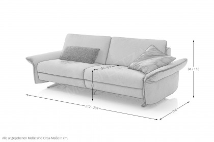 KOINOR Living Plus - Ledersofa curry