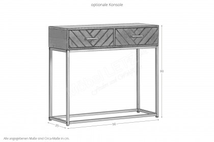 Fishbone von GUTMANN - Couchtisch 69025 Mangoholz