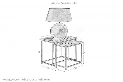 Fishbone von GUTMANN - Couchtisch 69025 Mangoholz