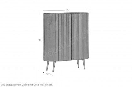 Goba von GUTMANN - Highboard 68107 aus Mangoholz