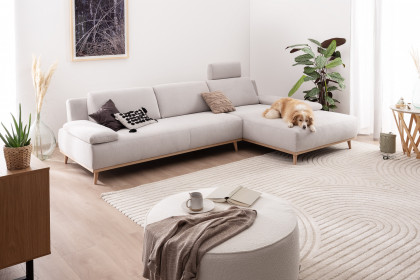 Tivoli von ADA Mindful Living - Eckgarnitur rechts grey-white