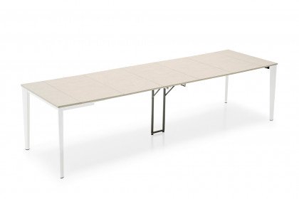 Artic consolle von connubia by calligaris - Tisch in Ton & Schneeweiß matt