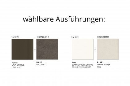 Artic consolle von connubia by calligaris - Tisch in Ton & Schneeweiß matt