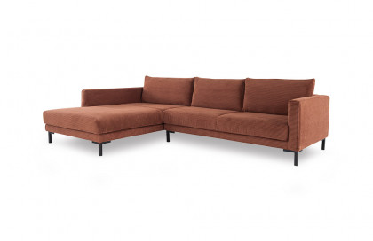 Valentino von ADA Mindful Living - Polsterecke links copper-brown