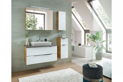 Arta-Care von Mondo - Badezimmer Halifax Eiche & Glas weiß