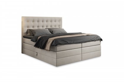 Nottingham von Schlaraffia - Boxspringbett beige mit Bettkasten