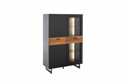 Cesena von MCA - Highboard CSA3BT22 in Wildeiche und schwarzgrau