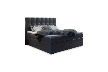 Quadra von Schlaraffia - Boxspringbett anthracite mit Bettkasten