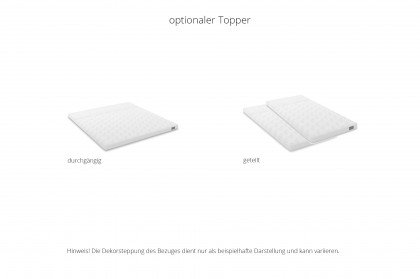 Quadra von Schlaraffia - Boxspringbett anthracite mit Bettkasten