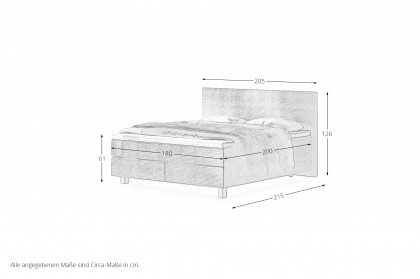 Serie 400 von f.a.n. Frankenstolz - Boxspringbett KT400 rost