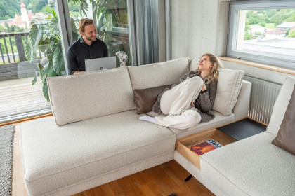 Novara von ADA Mindful Living - Ecksofa links light-grey