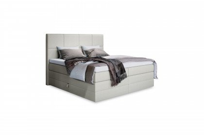 Saga von Schlaraffia - Boxspringbett beige mit Bettkasten