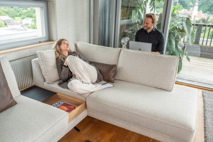 Novara von ADA Mindful Living - Ecksofa rechts light-grey