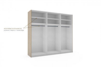Sinfonie Plus von Staud - Schwebetürenschrank Trentino-Eiche mit Spiegel