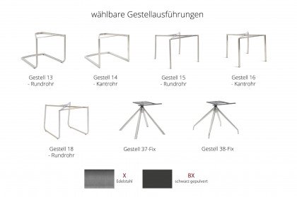 Comedor von MONDO - Esszimmertisch mit Gestellauszug ca. 50 cm